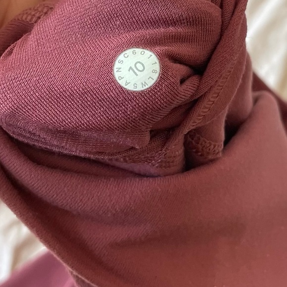 Lululemon Wunder Under High Rise Leggings Sz 10 Mauve Dusty Rose Full On Luon - Picture 9 of 13